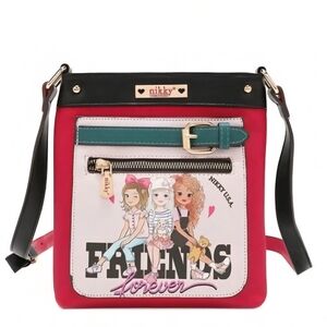 Nicole Lee Red Crossbody Bag with Chic Design